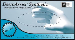 Innovative Healthcare Corp., Inc. Innovative Dermassist Vinyl Synthetic Powder-Free Exam Gloves  Exam, X-Small, Vinyl, Non-Sterile, PF, Smooth, 100