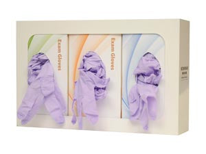 Marketlab Bowman Triple Glove Dispensers  Triple , Holds Three Boxes of Gloves, Two-Way Keyh