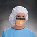 MASK SURGICAL FF W/VISOR ORG25/BX 4BX/CS