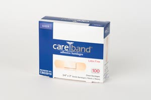 Aso, Llc Aso Careband Sheer Adhesive Strip Bandages 