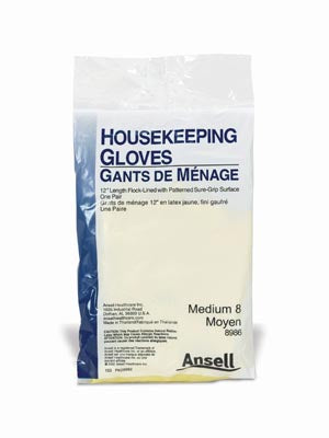 Ansell Housekeeping Gloves  Gloves, Large, 12" Length, 1 pr/pkg, 12 pr/bx, 12