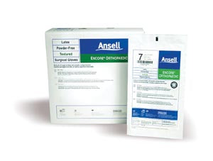 Ansell Encore Powder-Free Orthopaedic Sterile Surgical Gloves  Size 9, 50 pr/bx, 4 bx/cs