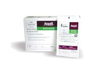 Ansell Encore Acclaim Powder-Free Latex Surgical Gloves  Size 9, 50 pr/bx, 4 bx/cs