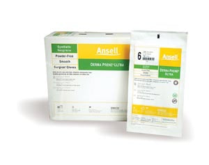 Ansell Gammex® Non-Latex Powder-Free Sterile Neoprene Surgical Gloves  Size-8-50-pr-bx-4-bx-cs