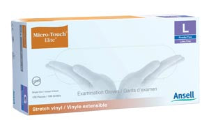 Ansell Micro-Touch Style 42 Elite Powder-Free Synthetic Medical Exam Gloves  Gloves, Small, 100/bx, 10 bx/cs