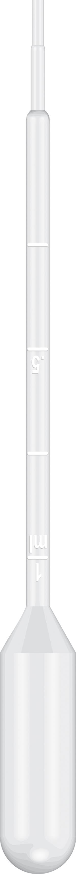 Simport Dropette Disposable Transfer Pipets  Graduated Pipet, 15cm Length, 5mL Capacity, Non-St