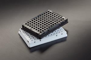 Simport Amplate 96 - Well Thin-Walled Pcr Plates  Opaque Skirted 96 Thin Walled PCR Plate, Black, 10