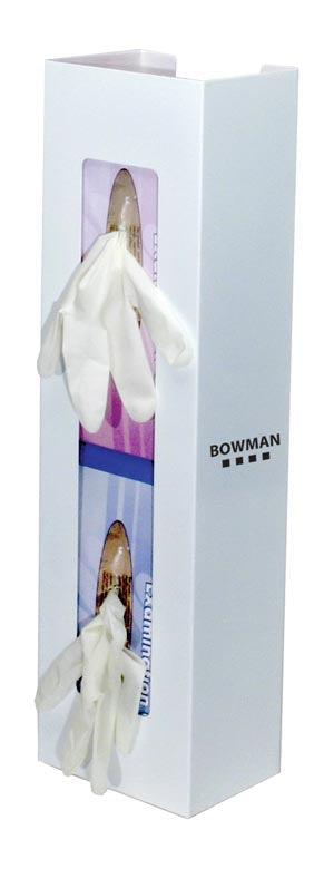 Marketlab Bowman Vertical Glove Dispensers  Dispenser, Double, Space Saver, Holds Two Boxes of