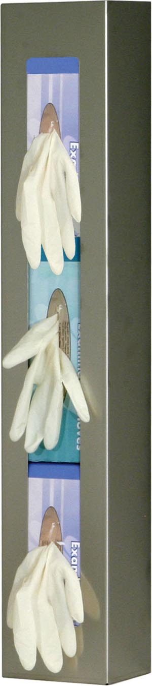 Marketlab Bowman Vertical Glove Dispensers  Dispenser, Triple, Space Saver, Holds Three Boxes