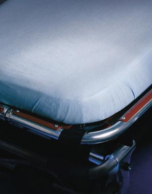 Graham Medical Premium Stretcher Sheets  Standard Fitted Stretcher Sheet, Non-Woven, 30" x