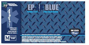 Innovative Healthcare Corp., Inc. Innovative Dermassist Ep Blue Powder-Free Latex Medical Gloves  Exam, XX-Large, Latex, Non-Sterile, PF, Textured,