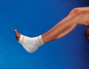 Gentell Knit Heel & Elbow Protectors  Protector, Small, 9½", Yellow Band, 12 pr/cs