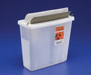 Cardinal Health In-Room Containers With Mailbox-Style Lids  Container, Clear, Mailbox-Style Lid, 5 Qt, 11"H x