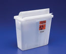 Cardinal Health In-Room Containers With Always-Open Lids  Lid, 5 Qt, Clear, 11"H x 4¾"D x 10¾"W, 20/cs