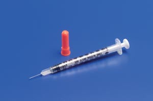 Cardinal Health Monoject Softpack Insulin Syringes  Insulin Syringe, 1mL, 28G x ½", 100/bx, 5 bx/cs