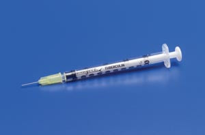 Cardinal Health Monoject Softpack Tuberculin Syringes  1mL, 25G x 5/8" Det Needle, 100/bx, 5 bx/cs  (Manu
