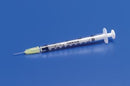 Cardinal Health Monoject Softpack Tuberculin Syringes  1mL, 25G x 5/8" Det Needle, 100/bx, 5 bx/cs  (Manu