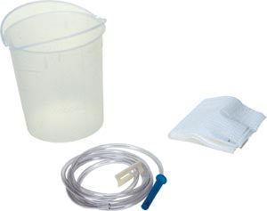 Amsino International, Inc. Amsino Amsure Cleansing Enema Bag/Bucket Set  1500mL Bucket, 60" Tubing, Pre-Lubricated Tip, Sli