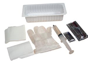 FOLEY INSERTION TRAY 2/30CCSYRINGE ST H2O 20/CS