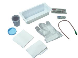 Amsino International, Inc. Amsino Amsure Urethral Catheterization Tray  Urethral Catheter Tray, 14FR Urethral PVC Catheter