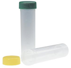 Simport 50ml Sample Tubes  115mm-Sterile-Green-Cap-25-bg-20-bg-cs