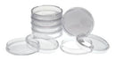 Simport Petri Dish  Dish , 9 x 50mm, No Pads, Frosted Top Permits Labe