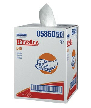Kimberly-Clark Professional Kimberly-Clark Wypall Wipers  W YPALL Professional Towels, White, Bath Size, 19½