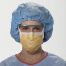MASK SURGICAL FF W/VISOR ORG25/BX 4BX/CS