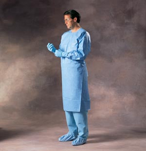 GOWN IMPERVIOUS BLU LG60/CS