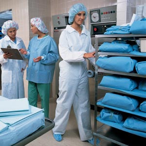 Halyard Protective Coverall  Protective Coverall, Blue, X-Large, 24/cs