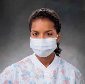 Halyard Standard Face Masks  THE LITE ONE Procedure Mask, Blue, 50/pkg, 10 pkg/