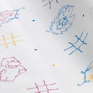 Graham Medical Quality Pediatric Exam Table Paper  PediaPals Animal Print Table Paper, 18" x 125 ft,