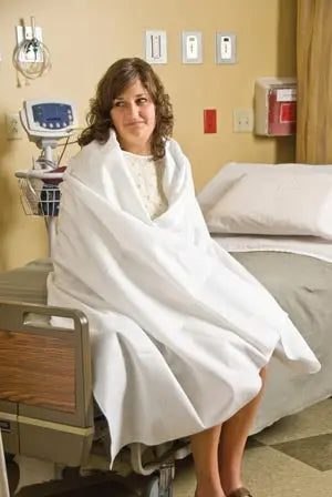 BLANKET DISP 50X84 WHTPOLYESTER 10/CS