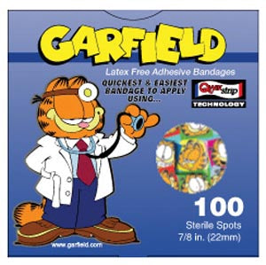 BANDAGE ADH GARFIELD 7/8 SPOT100/BX 12BX/CS