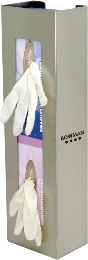 Marketlab Bowman Vertical Glove Dispensers  Dispenser, Double, Space Saver, Holds Two Boxes of