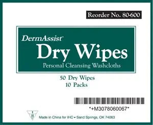 WIPES DRY PREMIUM SPUNLACE13X9 50/PACK 10PK/CS
