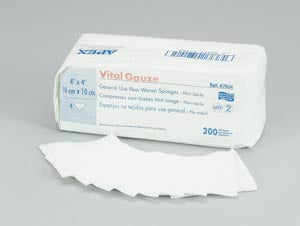 Amd-Medicom Amd Medicom Vital-Gauze Multi-Purpose Gauze Sponges  Sponge, 4" x 4", 4-Ply, Sterile 2s, 50/pk, 24 pk/c