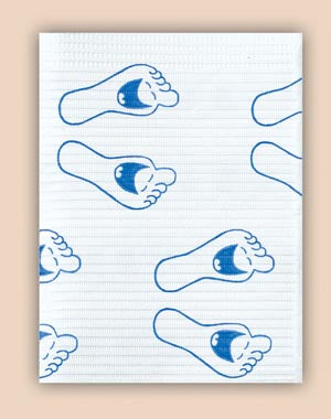 Crosstex International Crosstex Polyback 3 Ply Towels  13", Happy Feet, 500/cs