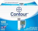 Ascensia Diabetes Care Ascensia Contour Blood Glucose Monitoring System  Test Strips, (Contour 100s) For 9545 Meters, CLIA