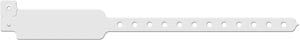 Medical Id Solutions 10" Vinyl Wristband - Write-On  Vinyl, Custom Printed, Clear, 500/bx