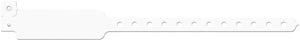 Medical Id Solutions 10" Vinyl Wristband - Write-On  Vinyl, Custom Printed, White, 500/bx