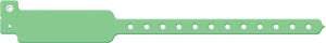 Medical Id Solutions 10" Vinyl Wristband - Write-On  Vinyl, Custom Printed, Green, 500/bx