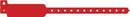 Medical Id Solutions 10" Vinyl Wristband - Write-On  Vinyl, Custom Printed, Red, 500/bx