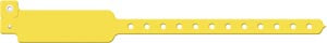Medical Id Solutions 10" Vinyl Wristband - Write-On  Vinyl, Custom Printed, Yellow, 500/bx