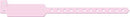 Medical Id Solutions 10" Vinyl Wristband - Write-On  Vinyl, Custom Printed, Pink, 500/bx