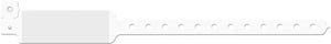 Medical Id Solutions 10" Vinyl Wristband - Imprinter  Vinyl, Custom Printed, White, 500/bx