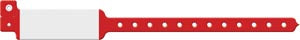 Medical Id Solutions 10" Vinyl Wristband - Imprinter  Vinyl, Custom Printed, Red, 500/bx