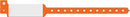 Medical Id Solutions 10" Vinyl Wristband - Imprinter  Vinyl, Custom Printed, Neon Orange, 500/bx