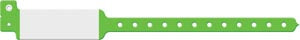 Medical Id Solutions 10" Vinyl Wristband - Imprinter  Vinyl, Custom Printed, Neon Lime Green, 500/bx