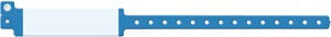Medical Id Solutions 12" Vinyl Wristband - Imprinter  Vinyl, Custom Printed, Blue, 500/bx